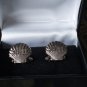 Vintage 1950-s SHELL Cufflinks in Original Old Box- FREE SHIPPING!