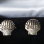Vintage 1950-s SHELL Cufflinks in Original Old Box- FREE SHIPPING!