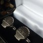 Vintage 1950-s SHELL Cufflinks in Original Old Box- FREE SHIPPING!