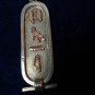 Antique Vintage 1900-s Egyptian Solid Silver 9 ct Gold Pendant on 16 inch Chain