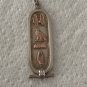 Antique Vintage 1900-s Egyptian Solid Silver 9 ct Gold Pendant on 16 inch Chain