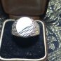 Vintage 1980-s 925 Sterling Silver SIGNET Ring Size US Size 10 1/4, UK Size U