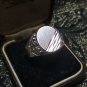 Vintage 1980-s 925 Sterling Silver SIGNET Ring Size US Size 10 1/4, UK Size U