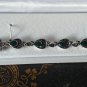 Antique Vintage 1920-s Sterling Silver 925 Jade Art Deco Bracelet Heavy 17.26 g