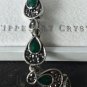 Antique Vintage 1920-s Sterling Silver 925 Jade Art Deco Bracelet Heavy 17.26 g