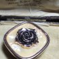 VINTAGE Square Rose Gold Western Germany Faux Mother of Pearl Rose SCARF CLIP