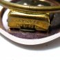 VINTAGE Square Rose Gold Western Germany Faux Mother of Pearl Rose SCARF CLIP