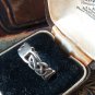 Antique Vintage Early 1900-s Celtic Bowen Knot Silver Ring, Size UK M , US 6