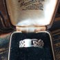Antique Vintage Early 1900-s Celtic Bowen Knot Silver Ring, Size UK M , US 6
