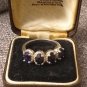 Vintage 1980-s Sterling Silver Blue Large Sapphires Ring Size US 7, UK O