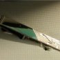 Vintage 9ct GOLD on SOLID SILVER Hand Engraved TIE CLIP In Original Green Box.