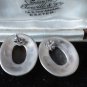 Antique Vintage Late Edwardian Natural Amber Stud Earrings - Heavy 9.10 grams