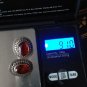 Antique Vintage Late Edwardian Natural Amber Stud Earrings - Heavy 9.10 grams
