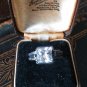 Vintage 1960-s Zircon Sterling Silver Ring Size UK P 1/2, US 7.5