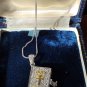 Vintage 1960-s Sterling Silver Holy Bible Locket with Silver Verset Pages inside