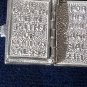 Vintage 1960-s Sterling Silver Holy Bible Locket with Silver Verset Pages inside