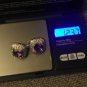 Vintage 1990- s Large and Heavy Amethyst Sterling Silver Earrings - Beautiful!