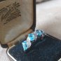 Vintage 1960-s Sterling Silver Aquamarine Ring Size US 8.5, UK Q 1/2
