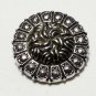 VINTAGE 1970-s Western Germany Marcasite Raised Knott Design SCARF CLIP - Rare!