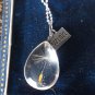 Antique Vintage Victorian Silver 800 Dandelion Wish Pendant on Chain - 8.50 gram