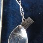 Antique Vintage Victorian Silver 800 Dandelion Wish Pendant on Chain - 8.50 gram