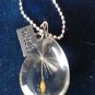 Antique Vintage Victorian Silver 800 Dandelion Wish Pendant on Chain - 8.50 gram