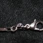 Antique Vintage 1950-s Ceramic White Lemon Floral Pendant 20 Inch Modern Chain
