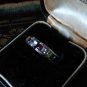 Vintage 1960-s Sterling Silver Multicolor Band Ring Size Uk P , US 7.5, 2.45g
