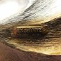 VINTAGE Large Exquisite Signed Goldtone Textured Stylized Floral Leaf BROOCH.