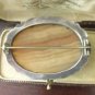 Antique Vintage Victorian Extremely Large and Heavy Silver Agate Brooch - 20.5 g