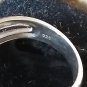 Antique Vintage 1940-s Sapphires Sterling Silver Ring Size UK N, US 6.5- .Heavy
