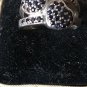 Antique Vintage 1940-s Sapphires Sterling Silver Ring Size UK N, US 6.5- .Heavy