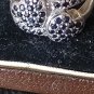 Antique Vintage 1940-s Sapphires Sterling Silver Ring Size UK N, US 6.5- .Heavy