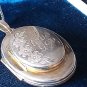 Vintage 1980-s 925 Silver & 9 ct Gold I love You Locket Pendant & 20 Inch Chain.