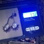 Vintage Unknown Age Black Oxidized Garnet 925 Sterling Silver Earrings -Heavy!