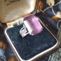 Antique Vintage Victorian 1890-s Amethyst Silver Heavy Ring Size US 5 1/2, UK L