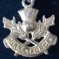 Vintage 1970-s Scottish Dinna Forget Silver Pendant on 18 inch Chain.