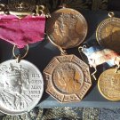 Antique Vintage 1900-s Job Lot of 6 English King George Era Medals.