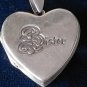 Vintage 1980-s 925 Sterling Silver Locket Pendant SISTER & 22 Inch Chain.