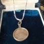 Antique Vintage Victorian 1860s Lords Prayer Pendant on Modern 18 Inch 925 Chain
