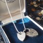 Vintage 2000-s 925 Silver LOVERS FOREVER Pendant on 18 inch Chain Hallmarked.
