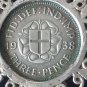 Antique Vintage 1938 George VI Silver Pendant on 18 inch Chain - Beautiful!