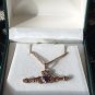 Vintage 1979-s Irish Celtic 14 ct Rolled Gold Claddagh Necklace in Original Box