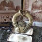 Antique Vintage 1880-s Job Lot Large Irish Celtic Brass Cladagh and 2 Large Pict