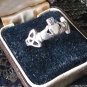 Vintage 1970-s Celtic Claddagh Sterling Silver 925 Ring UK P, US 8 - Beautiful!