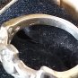 Vintage 1970-s Celtic Claddagh Sterling Silver 925 Ring UK P, US 8 - Beautiful!