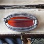 Antique Vintage 1930-s Carnelian Sterling Silver Pin Brooch -Heavy and Beautiful