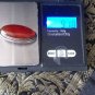 Antique Vintage 1930-s Carnelian Sterling Silver Pin Brooch -Heavy and Beautiful