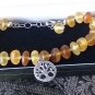 Vintage 1990-s Celtic Sterling Silver Amber Tree of Life Bracelet - Beautiful!