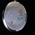 Vintage 1980-s 925 Sterling Silver Locket Pendant MUM & 18 Inch Chain.